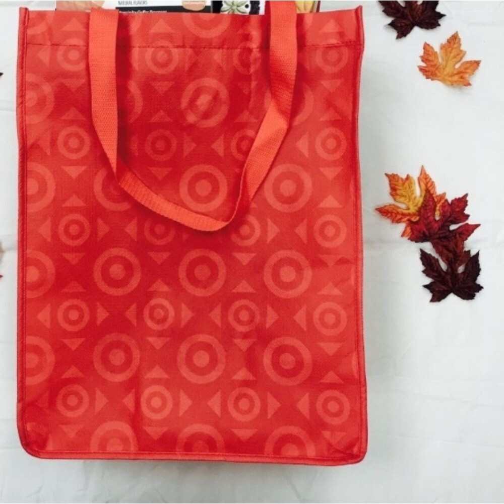 Red Tote Bag Target Reusable Grocery Car Organizer Carryall